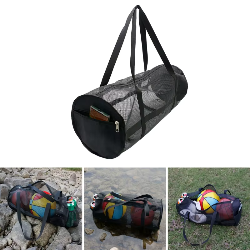 Mesh Diving Duffels Bag Diving Collapsible Large Beach Bags and Tote with Zipper