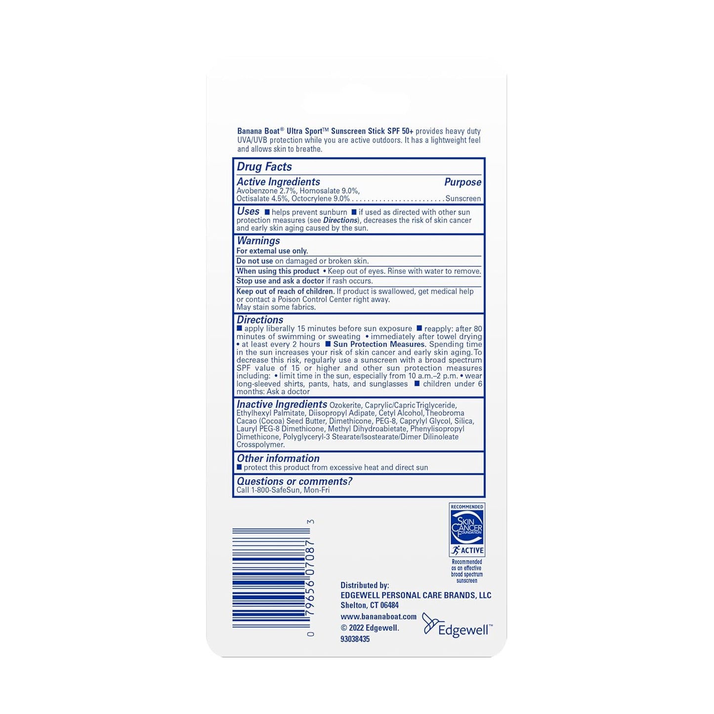 Sport Ultra Sunscreen Stick SPF 50, 1.5Oz | Travel Size Sunscreen, Mini SPF Stick Sunblock, Oxybenzone-Free, 1.5Oz
