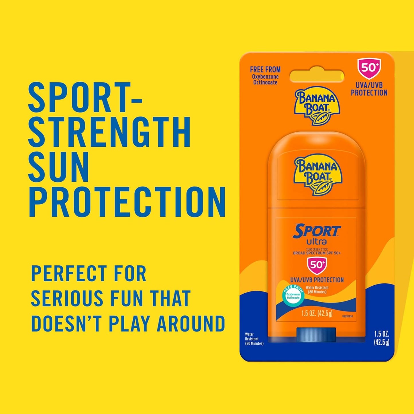 Sport Ultra Sunscreen Stick SPF 50, 1.5Oz | Travel Size Sunscreen, Mini SPF Stick Sunblock, Oxybenzone-Free, 1.5Oz
