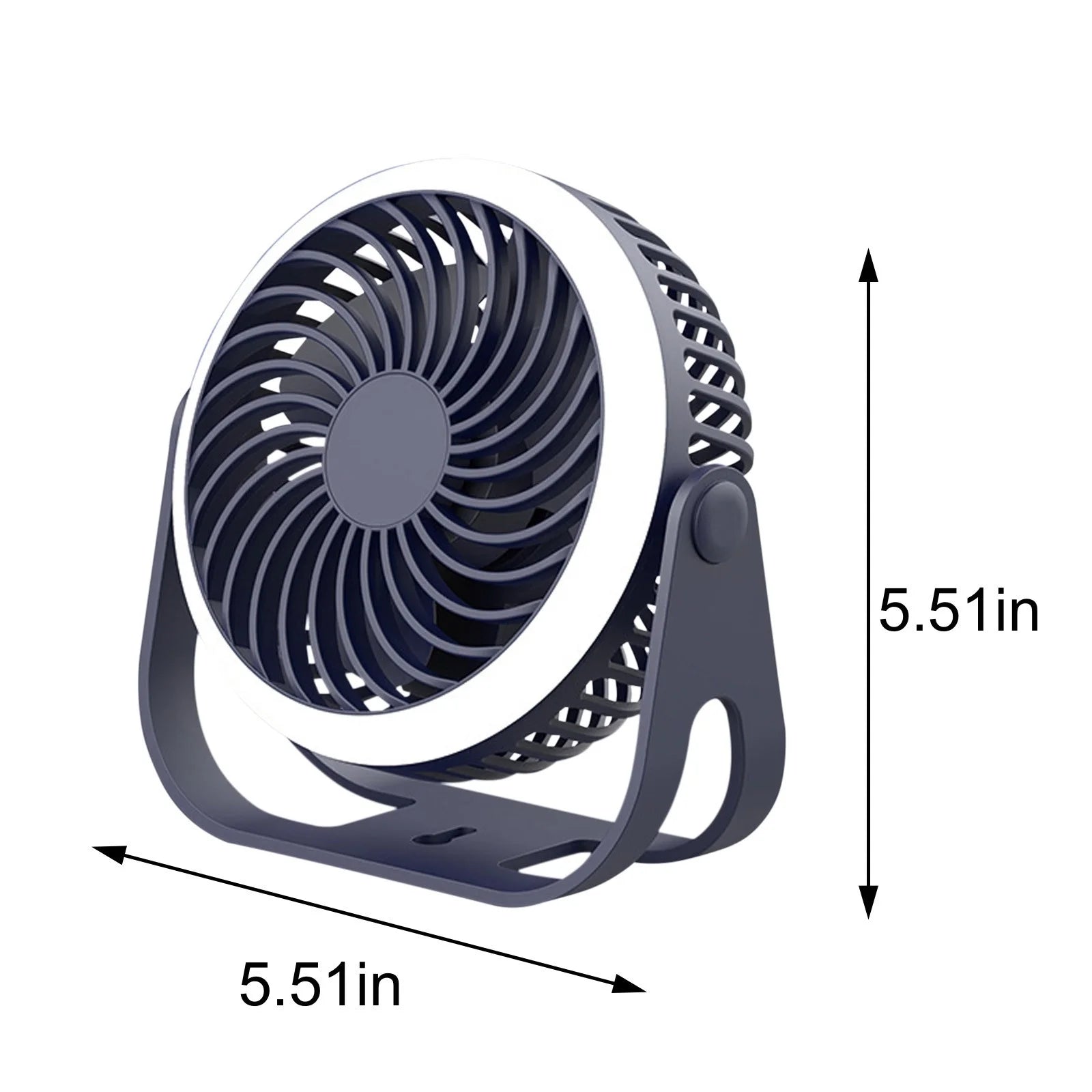 Bedside Fans Mini Fan Outdoor Portable Desktop Fan with Night Light High Wind Silent Charging Small Fan Portable Fans Small Fans Table Fans Fans Blue