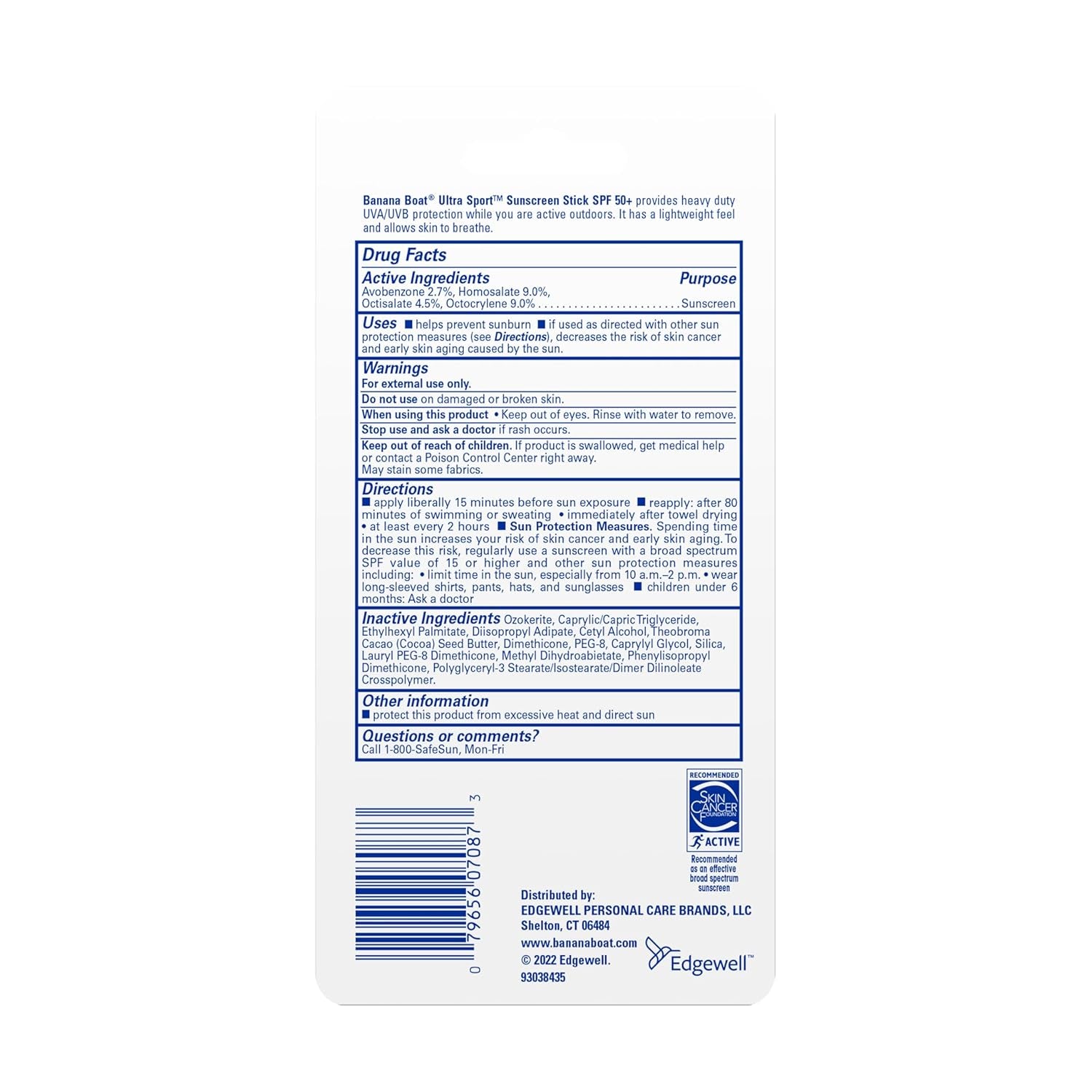 Sport Ultra Sunscreen Stick SPF 50, 1.5Oz | Travel Size Sunscreen, Mini SPF Stick Sunblock, Oxybenzone-Free, 1.5Oz