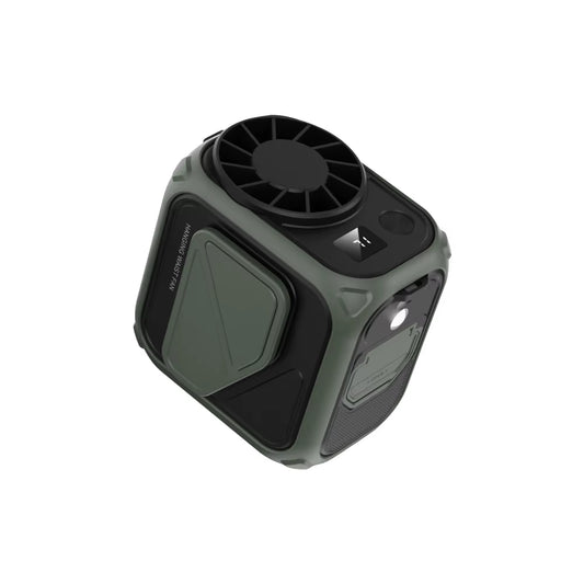 Waist Clip Fan Portable Mini Hanging Neck Fans USB Rechargeable Fans Small Outdoor Camping Waist Fans Power Bank with Flashlight