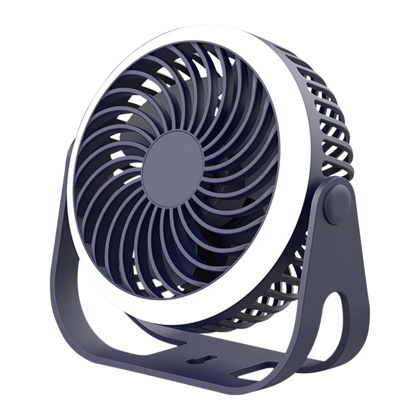 Bedside Fans Mini Fan Outdoor Portable Desktop Fan with Night Light High Wind Silent Charging Small Fan Portable Fans Small Fans Table Fans Fans Blue