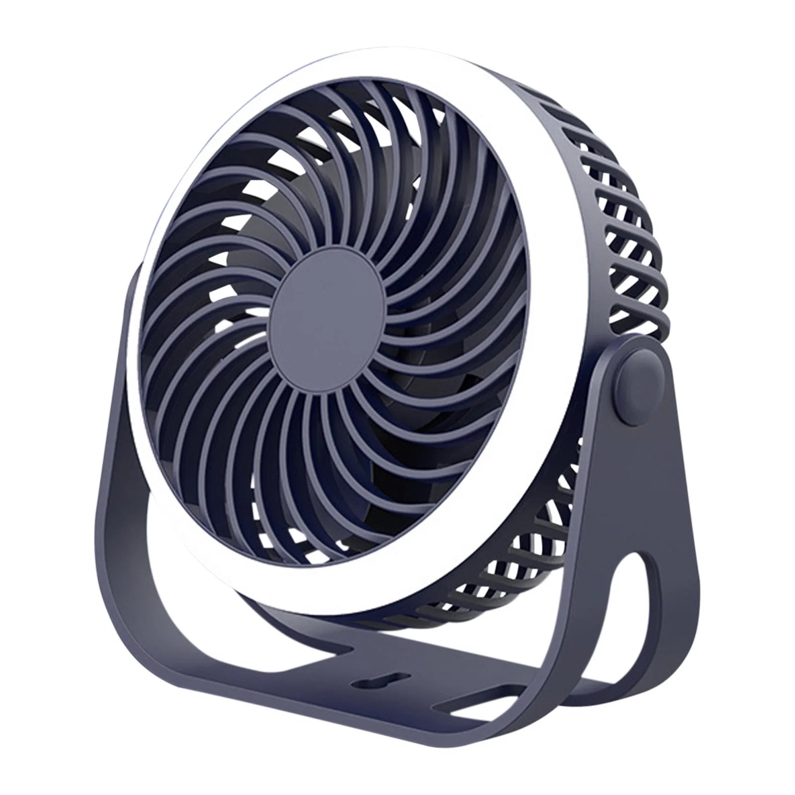Bedside Fans Mini Fan Outdoor Portable Desktop Fan with Night Light High Wind Silent Charging Small Fan Portable Fans Small Fans Table Fans Fans Blue