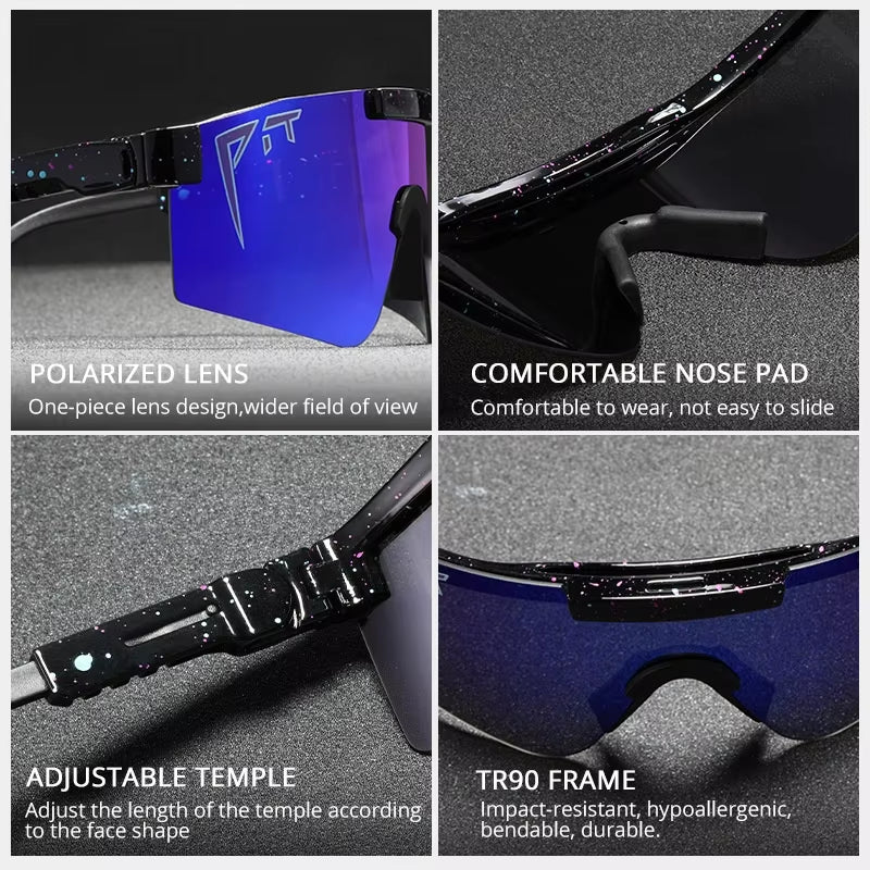 Cycling Sports Sunglasses, Colorful Sunglasses, Outdoor Sports UV Resistant Glasses, Protective Goggles, Sunglasses